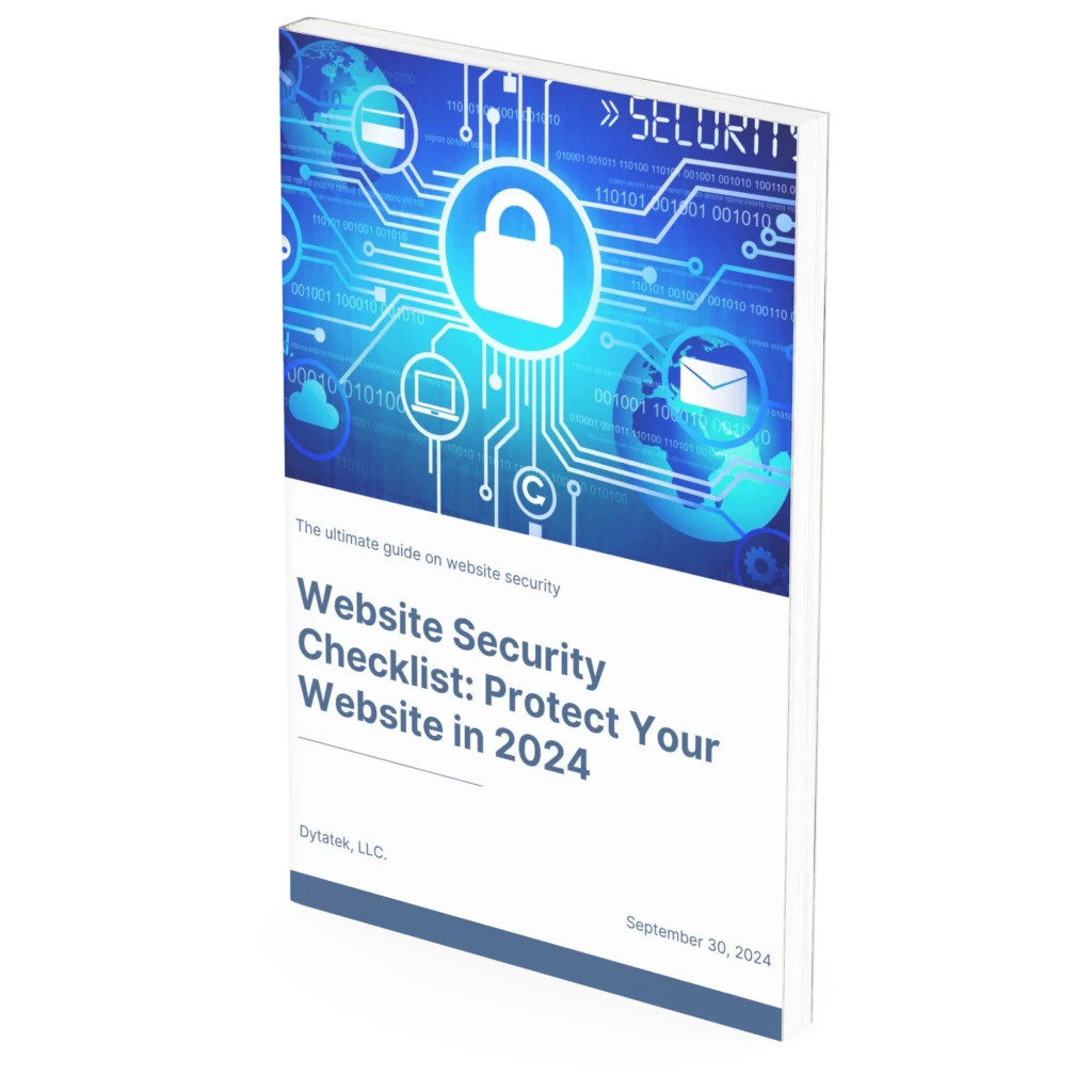 Website Security Best Practices for 2024: Safeguard Your Online Presence 15 Website Security Checklist: Protect Your Website in 2024 Ebook Mockup
