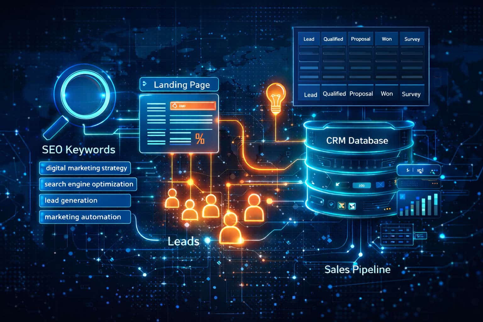 SEO, Leads, and CRM SEO, Leads, and CRM